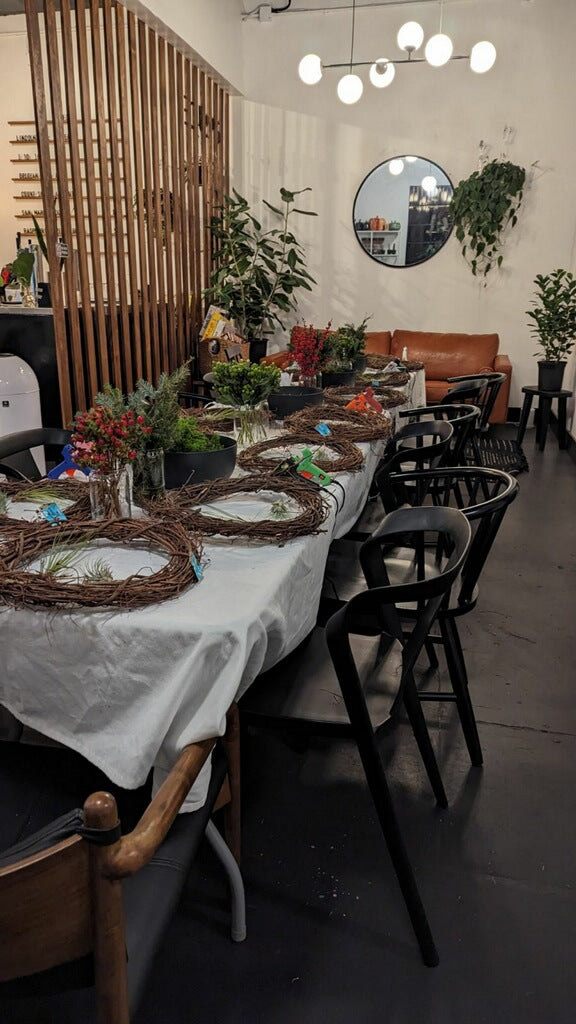 Air Plant + Succulent Holiday Wreath Workshop - December 10th at 6:00pm